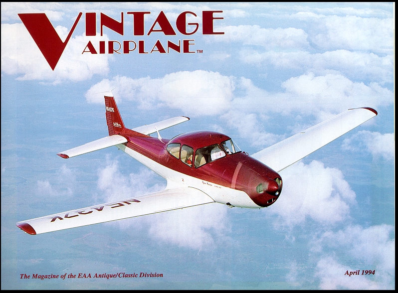 Navion N5437K - Vintage Airplane, April '94.jpg