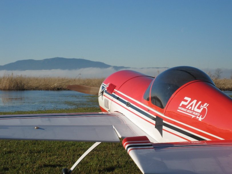 Sukhoi flying at Bellair  Lummi Island.jpg