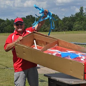 Larry The Raffle Winner Of The 72'' Yak Dan Grey Memorial Big Bird BVRCC Wixion Valley Texas